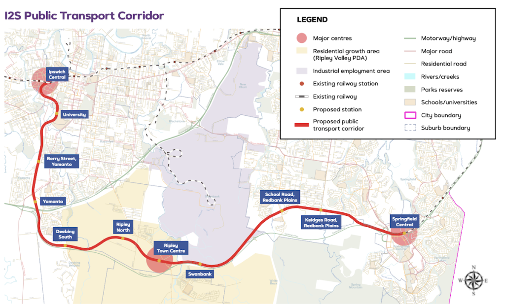Ipswich to Springfield Central Public Transport Corridor