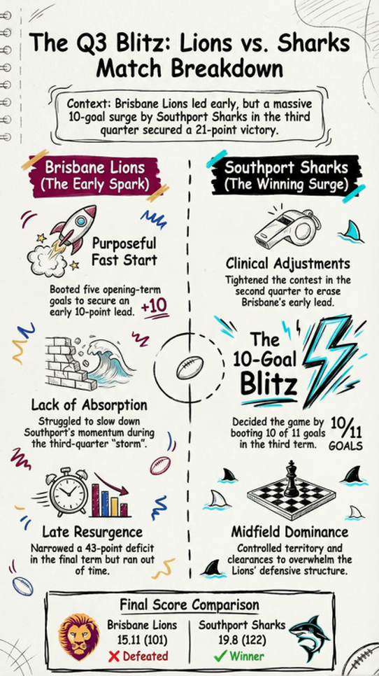 2026 VFL Brisbane Lions vs Southport Sharks Match highlights
