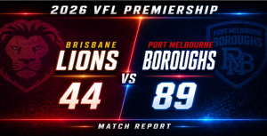 VFL Brisbane Lions vs Port Melbourne Boroughs Round 5