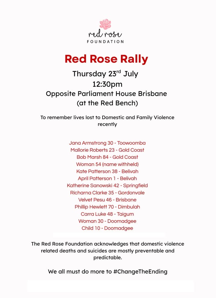 Red Rose rally in Brisbane